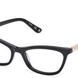 Guess GU50198 001 Full Rim Shiny Black Women's Eyeglasses (, )