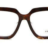 Prada PR A03VF Asian Fit 14P1O1 Full Rim Caramel Tortoise Women's Eyeglasses Frame