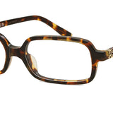 Miu Miu MU11ZS 14L08N Damenbrille mit Vollrand und Blaulichtfilter in honiggelbem Schildpatt - Damen