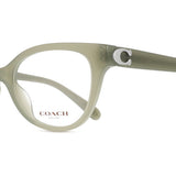 Coach HC6247U 5840 Full Rim Eyeglasses, Milky Moss Green, for Women