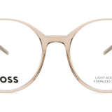 Boss 1664 84A Full Rim Eyeglasses, Transparent Beige Brown, Women's, Ladies' Eyeglasses, Glasses, Eyewear, Frame, Fashion Glasses