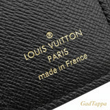 Louis Vuitton dreifach gefaltetes Portemonnaie LOUIS VUITTON Portefeuille Zoe Monogram Canvas Monogram Giant Reverse, goldfarbene Hardware, kompakt, M80725