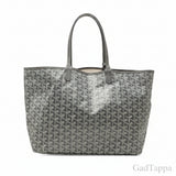 GOYARD Saint Louis PM Tote Bag Shoulder Bag Gray PVC Leather Women's - Pre-owned