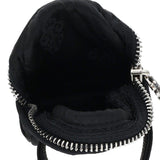 Chrome Hearts, Black/Silver, BAG WRISTHIM BACK PACK Nylon Leather Pouch Bracelet, Sterling Silver, Black/Silver