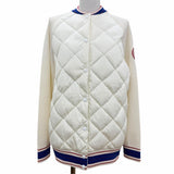 Canada Goose 7032L1, Ivory, Size S, Women's Quilted Knit Down Jacket, Wool Nylon Polyester Down Feather, Size S, Ivory