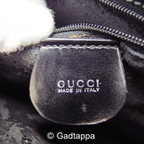 Gucci Handbag with Logo Plate, Black, Women's, GUCCI vintage