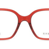Ralph by Ralph Lauren RA7158U 6210 Full Rim Eyeglasses in a bright, translucent burgundy color. Women's/Ladies' Eyeglasses/Spectacles/Fashion Glasses