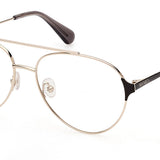 Max & Co. MO5099 032 Full Rim Eyeglasses, Black Pale Gold, Women's