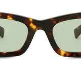 Miu Miu MU09WS 14L50O Sonnenbrille mit Vollrand in honiggelbem Schildpatt - Damen