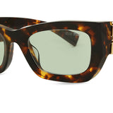 Miu Miu MU09WS 14L50O Sonnenbrille mit Vollrand in honiggelbem Schildpatt - Damen