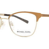 Michael Kors MK3012 ADRIANNA IV 1213 Full Rim Eyeglasses, Shiny Gold/Pink, Women's