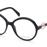 Emilio Pucci EP5176 001 Full Rim Shiny Black Women's Eyeglasses (, )