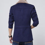 LVRAO, Men's Long Coat, Polyester