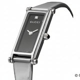 GUCCI Women's Watch YA015555-1P-LSS-BLK 1500 Black Dial Quartz Stainless Steel