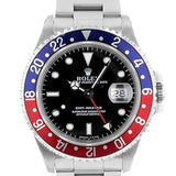 Rolex 16700 GMT Master I Härerauer – Rout/blo Lünett, N-Serie
