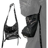 Chrome Hearts, Black, Multi-Pocket Studded Messenger Bag / Shoulder Bag, Black