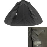 Gucci, Black, Size 38, Tailored Jacket, Wool, 38, Black