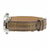 Louis Vuitton Tambour Forever Q121P Watch, Stainless Steel x Leather Strap, Brown, Quartz watch