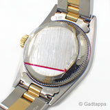 Vintge Rolex Oyster Perpetual 76183 Gold Steel Silver Dial Men’s Watch