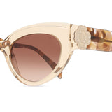 Maje MJ5055 121 Full Rim Sunglasses, Transparent Champagne Yellow, for Women