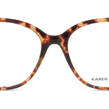 Karen Millen KM1096 183 Full Rim Brown Tortoise Women's Eyeglasses