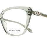 Michael Kors MK4110U AVILA 4022 Full Rim Transparent Smoked Olive Green Women's Eyeglasses