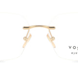 نظارات طبية نسائية من فوغ (Vogue Eyewear) موديل VO4320B 280، بدون إطار، باللون الذهبي