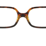 Miu Miu MU11ZSF Asian Fit 14L08N Blue-Light Block Full Rim Eyeglasses for Women (Honey Yellow Brown)