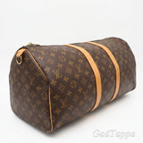 LOUIS VUITTON Monogram Canvas Keepall 45 M41428 Boston Bag Brown Coated Canvas Leather Ladies Used - Pre-Owned