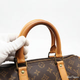 LOUIS VUITTON Monogram Canvas Keepall 45 M41428 Boston Bag Brown Coated Canvas Leather Ladies Used - Pre-Owned