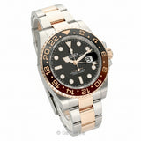 Vintage Rolex GMT-Master II 126711CHNR Everose Gold Steel Black Dial Watch
