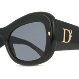 Dsquared2 D2 0137/S 2M2/IR Black Women's Sunglasses (Overseas Shipping Available)