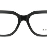 Miu Miu MU07XVF Asian Fit 16K1O1 Full Rim Black Women's Eyeglasses (, )