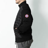 Canada Goose HYBRIDGE KNIT JACKET 6830M, Black, Sizes S/M/L, Men's Zip-Up Blouson, Wool Polyamide Duck Down Feather, Sizes S/M/L, Black