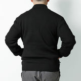 Canada Goose HYBRIDGE KNIT JACKET 6830M, Black, Sizes S/M/L, Men's Zip-Up Blouson, Wool Polyamide Duck Down Feather, Sizes S/M/L, Black