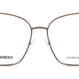 Dsquared2 D2 0039 V81 Full Rim Dark Ruthenium Grey Women's Eyeglasses
