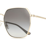 Coach HC7165D CR638 Asian Fit 90053C Full Rim Sunglasses for Women in Bright Light Gold