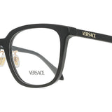 Versace VE3378D Asian Fit GB1 Full Rim Eyeglasses for Women, Black. (, )