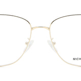Michael Kors MK3081D SHANGHAI Asian Fit 1014 Full Rim Eyeglasses, Bright Light Gold, Women's