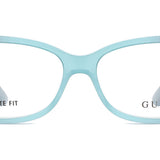 Guess GU2948-N Asian Fit 089 Full Rim Frosted Turquoise Tortoise Women's Eyeglasses