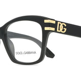 Dolce & Gabbana DG3419 501 Full Rim Shiny Black Women's Eyeglasses (, )