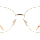 Miu Miu MU50XV 14M1O1 Full Rim Eyeglasses in Beige Brown/Gold for Women