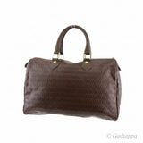 Vintage Mario Valentino MARIO VALENTINO Handbag V Mark Brown Gold Women's