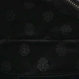 Chrome Hearts, Black/Silver, FLAT MED PLAIN Leather Clutch Bag, Leather, Black/Silver