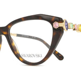 Swarovski SK2047 1002 Full Rim Tortoiseshell Eyeglasses for Women