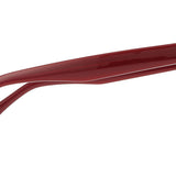 Max Mara MM5188-B 069 Blue-Light Block Full Rim Eyeglasses in a glossy burgundy finish for women