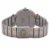 Cartier SS x YG Santos Round 8191204137 Quartz White Dial Men's Watch - Pre-owned