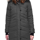 Canada Goose Lorette, Slim Fit, Women's Hooded Down Parka, Arctic Tech White Duck Down Fur