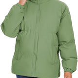 Neineiwu Women's Oversized Short Puffer Jacket, Polyester, Sizes XS/S/M/L/XL