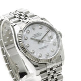 Rolex Datejust 116234NG herreur med 10 diamanter og rustfrit stål